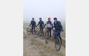 Sortie VTT hivernale dans le brouillard 19-01-2025